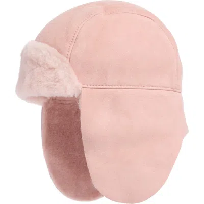 Ugg ® Genuine Shearling Trapper Hat In Neutral