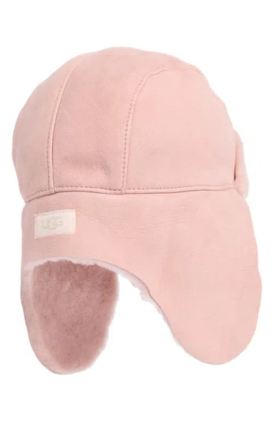 Ugg ® Genuine Shearling Trapper Hat In Neutral