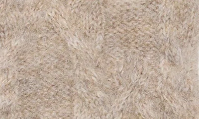 Allsaints Cable Knit Gloves In Neutral