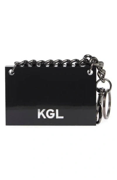 Kurt Geiger London Kensington Bag Keyring In Black