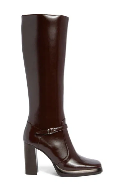 Jeffrey Campbell Willowz Knee High Boot In Brown