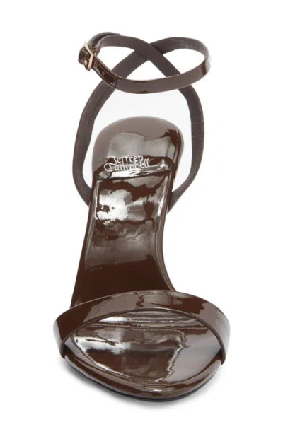 Jeffrey Campbell Blossmz Ankle Strap Satin Sandal In Multi