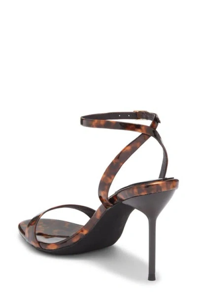 Jeffrey Campbell Blossmz Ankle Strap Satin Sandal In Multi