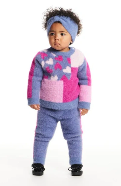 Andy & Evan Sweater, Joggers & Headband Set In Multi