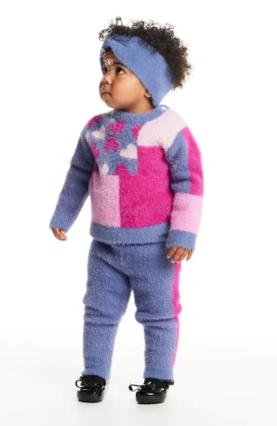 Andy & Evan Sweater, Joggers & Headband Set In Multi