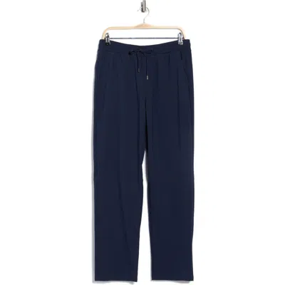 90 Degree By Reflex Warp Fleece Straight Leg Pants In Blue