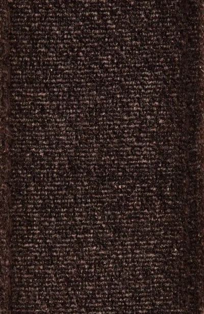 Steve Madden Rhinestone Buckle Velvet Belt In Brown