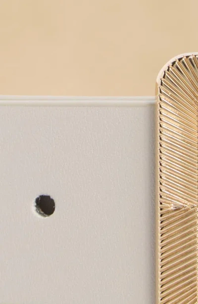 Steve Madden Ribbed Buckle Faux Leather Belt In Brown