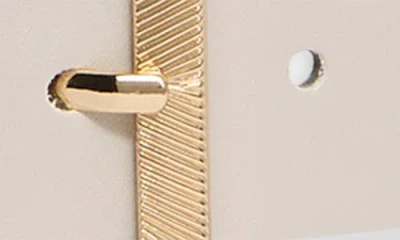 Steve Madden Ribbed Buckle Faux Leather Belt In Brown