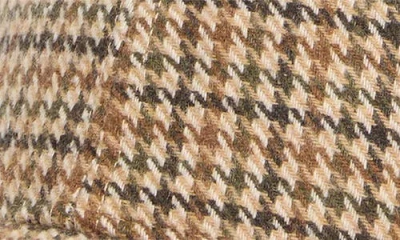 Steve Madden Glen Plaid Bungee Baseball Cap In Brown