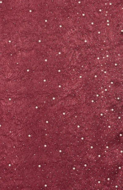 Steve Madden Dazzling Days Shine Scarf In Red