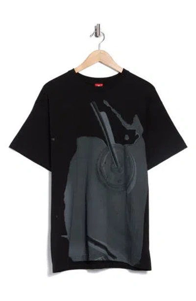 Icecream Spilled Milk Graphic T-shirt In Black