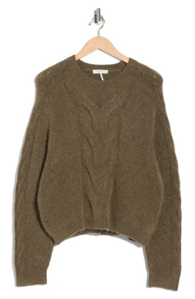 Rag & Bone Maia Cable Knit Sweater In Brown