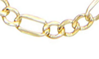 Fzn 10k Gold Mixed Clip Chain Necklace In Gold