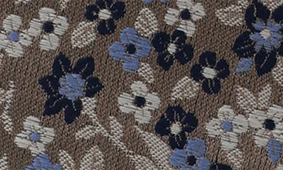 Ben Sherman Floral Jacquard Slim Tie In Brown