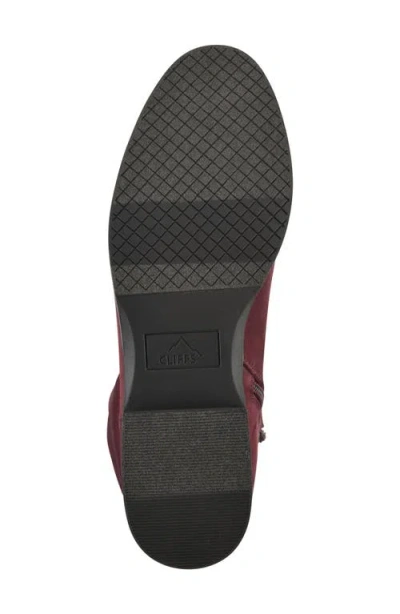 Cliffs By White Mountain Barnes Tall Boot In Burgundy