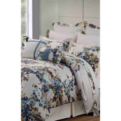Azores Home Casablanca Floral Cotton Bedding Set In Multi