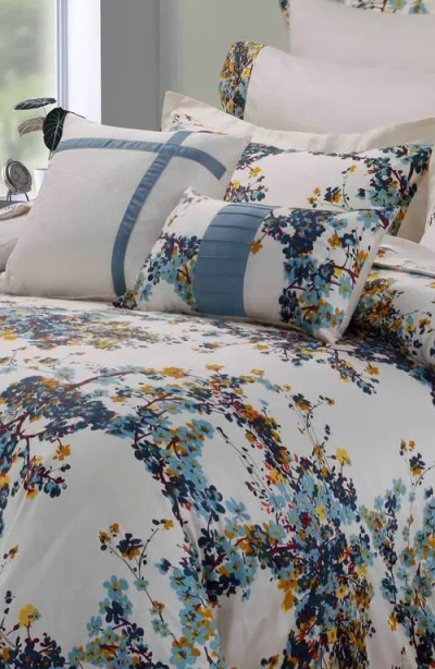 Azores Home Casablanca Floral Cotton Bedding Set In Multi