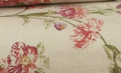 Azores Home Dollhouse Floral Cotton Flannel Sheet Set In Neutral