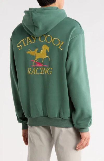 Staycool Racing Hoodie In Green