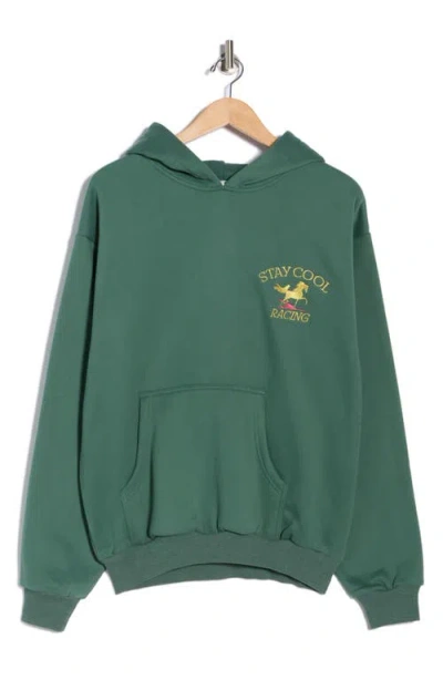 Staycool Racing Hoodie In Green
