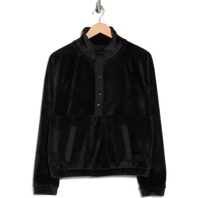 Yogalicious Double Butter Santa Monica Pullover In Black