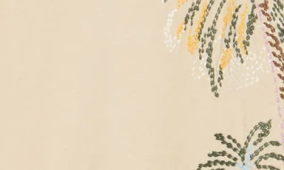 Icecream The Palms Embroidered Oversize T-shirt In Neutral