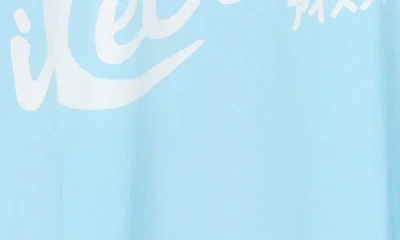 Icecream Script Logo Graphic T-shirt In Blue