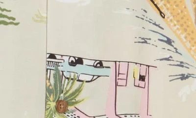 Icecream Diner Camp Shirt In Nude