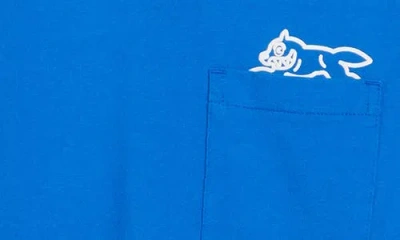 Icecream Running Dog Pocket T-shirt In Blue