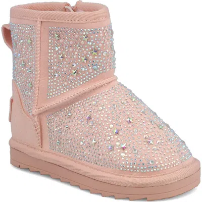 Mia Lil Autymn Faux Shearling Boot In Pink