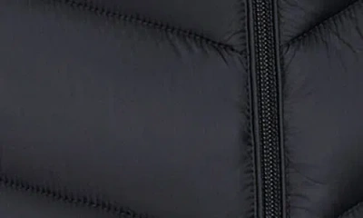 Calvin Klein Water Resistant Chevron Quilted Puffer Jacket In Black