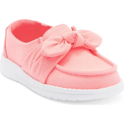 Hey Dude Kids' Wendy Bow Essentials Sneaker In Pink