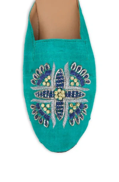 Saachi Embellished Mule In Blue