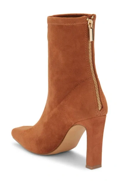 Steve Madden Khelan Square Toe Bootie In Brown