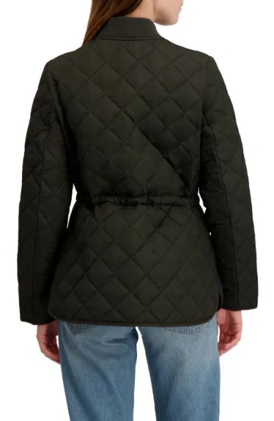 Laundry By Shelli Segal Diamond Quilted Jacket In Green