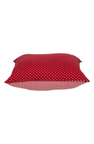 Parkland Collection Pattern Cotton Pillow In Red