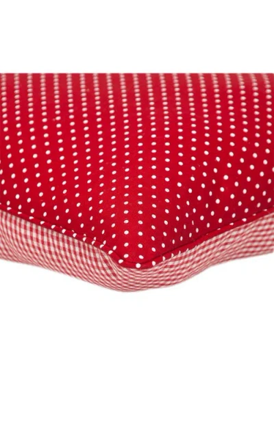 Parkland Collection Pattern Cotton Pillow In Red