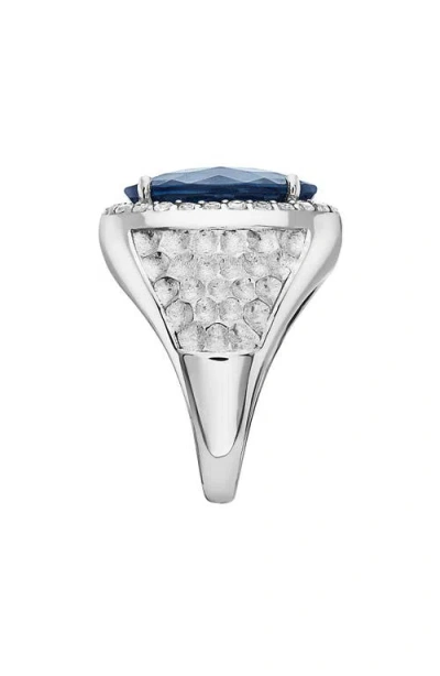 Effy London Blue Topaz & Cubic Zirconia Ring In Blue