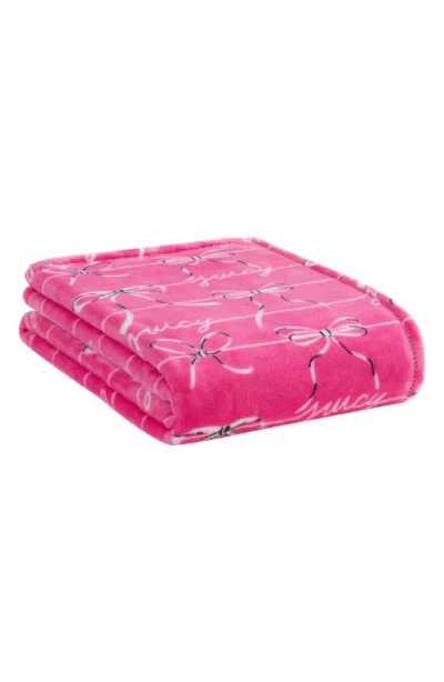 Juicy Couture 2-pack Throw Blankets In Pink