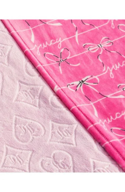 Juicy Couture 2-pack Throw Blankets In Pink