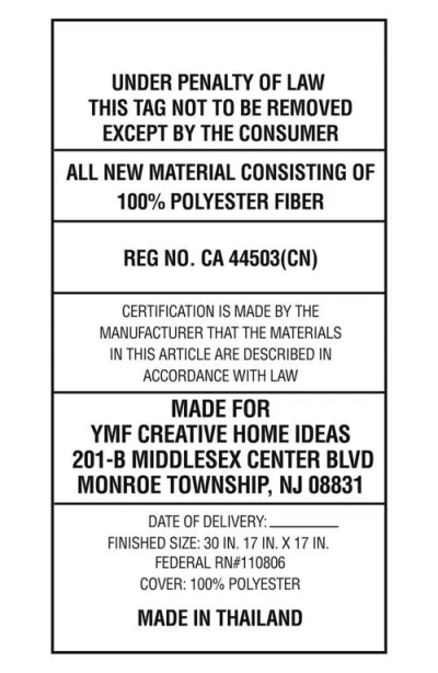 Juicy Couture Backrest Polyester Pillow With Pocket, 30" X 17" In Animal Print