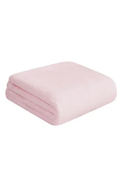 Juicy Couture Plush Throw Blanket In Pink
