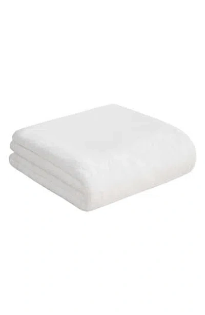 Juicy Couture Plush Throw Blanket In White