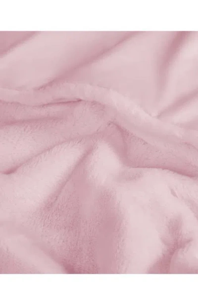 Juicy Couture Plush Throw Blanket In Pink