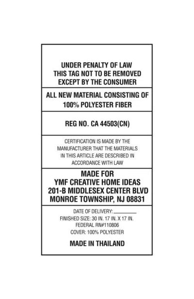 Juicy Couture Backrest Polyester Pillow With Pocket, 30" X 17" In Pink