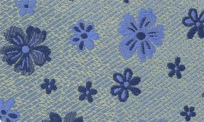 Ben Sherman Floral Twill Slim Tie In Blue