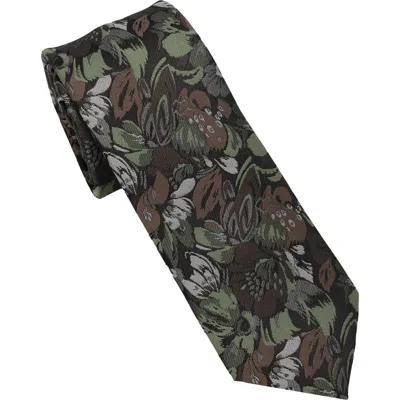 Ben Sherman Abstract Floral Jacquard Slim Tie In Multi