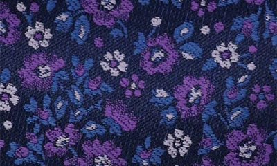 Ben Sherman Floral Jacquard Slim Tie In Blue