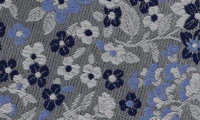 Ben Sherman Floral Jacquard Slim Tie In Black